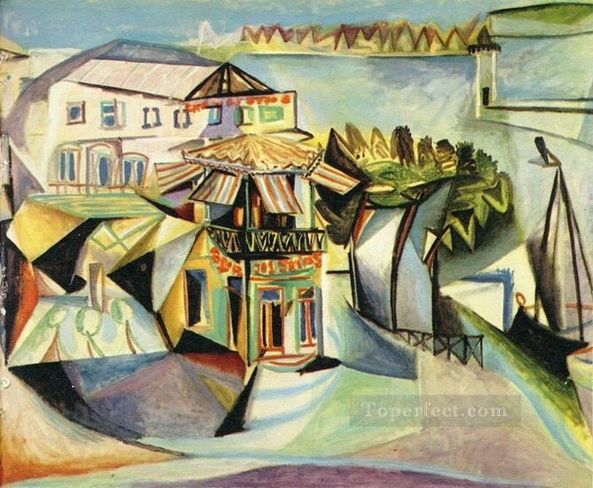 Cafe in Royan The cafe 1940 cubism Pablo Picasso Oil Paintings